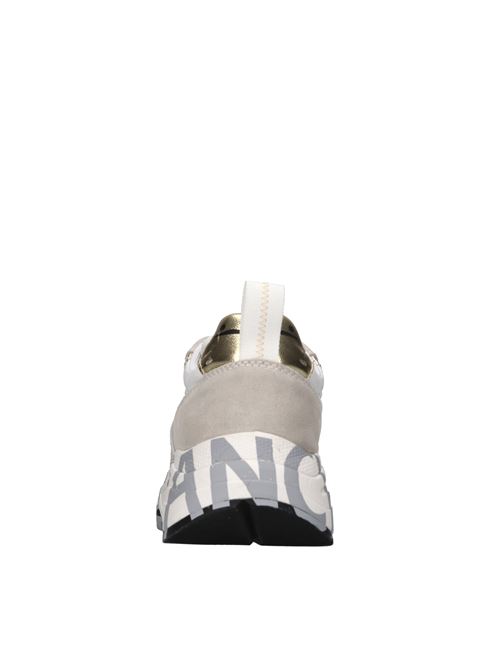 Sneakers in camoscio e tessuto VOILE BLANCHE | CLUB105BIANCO-PLATINO